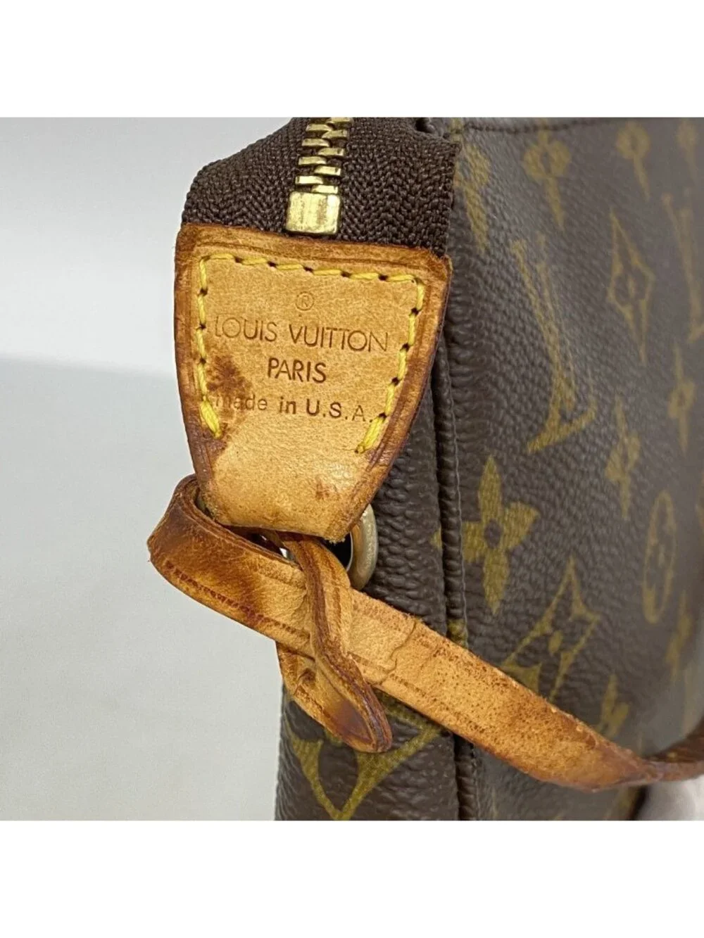 Louis Vuitton Pouch Monogram Pochette Brown
